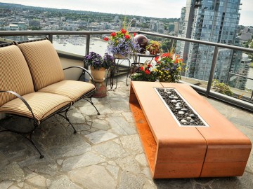 Cozy Deck Custom outdoor Fire Pit in Vancouver - Sticks and Stones